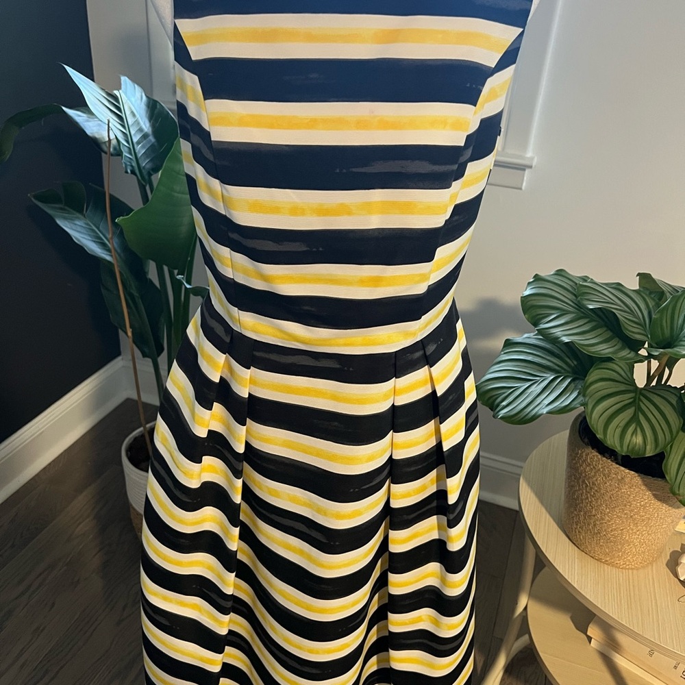 Striped Yellow and Black Dress